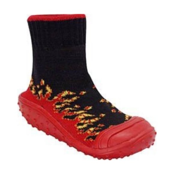 Toddler Sock Shoes - Flames - Picture 2 of 7